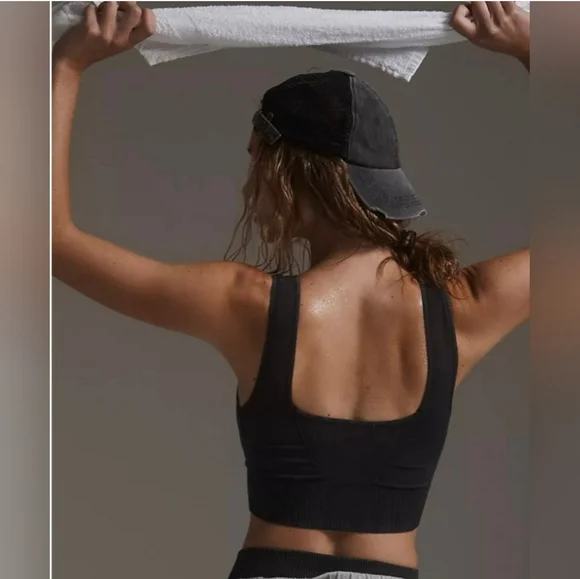 🌟 NWOT 🌟 Free People Good Karma Square Neck Bra - Picture 2 of 3